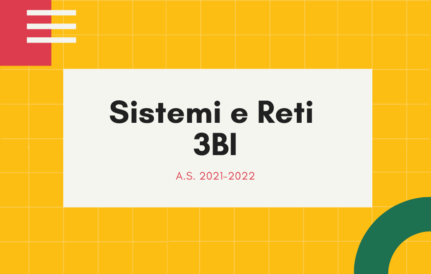 3BI - Sistemi e Reti 2021/2022